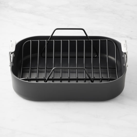 All-Clad HA1 Expert Nonstick Roaster with Rack, 13" x 16",,