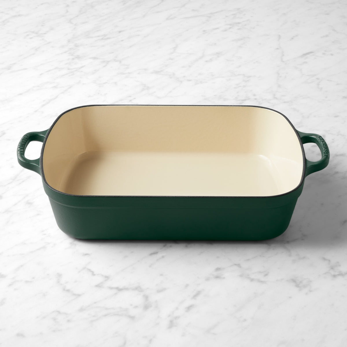 Le Creuset Signature Enameled Cast Iron Rectangular Roasting Pan, 5.25-Qt.,Foret,