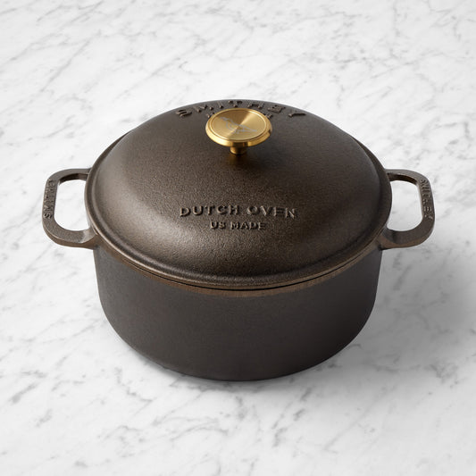 Smithey Seasoned Cast Iron Dutch Oven, 5.5-Qt.,,WSNOADS