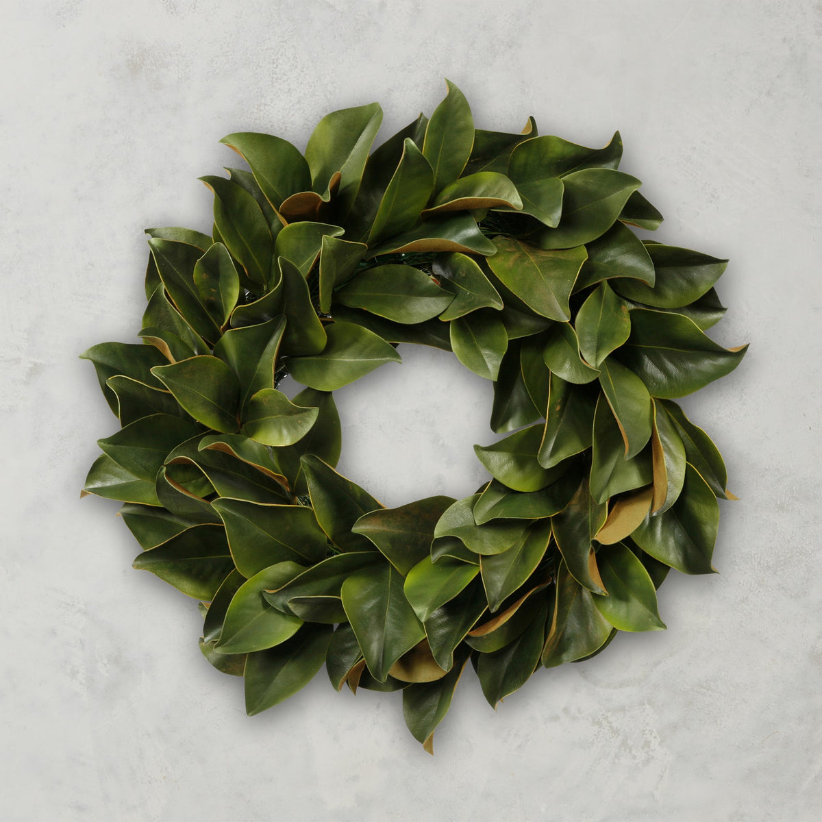 Magnolia Leaf Faux Wreath, 24",WSNOADS,Christmas Wreaths & Garlands