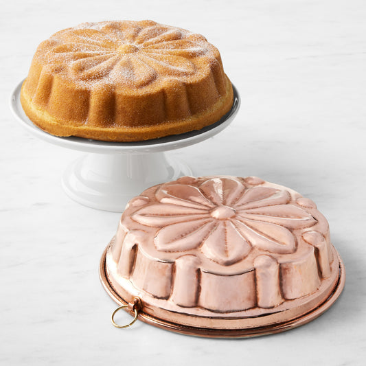 Ruffoni Flower Copper Cake Mold,,WSNOADS