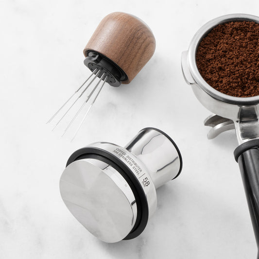 Breville Craft Collection Walnut Distribution Duo Espresso Distribution Tool,the Distribution Duo\, 58mm,
