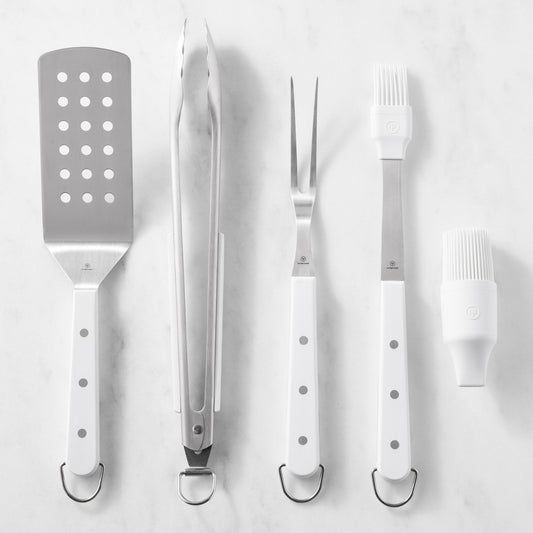 WÜSTHOF BBQ Tools, Set of 4,White,
