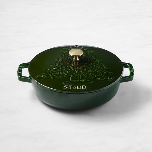 Staub Enameled Cast Iron Pine Tree Braiser, 2.5-Qt.,,