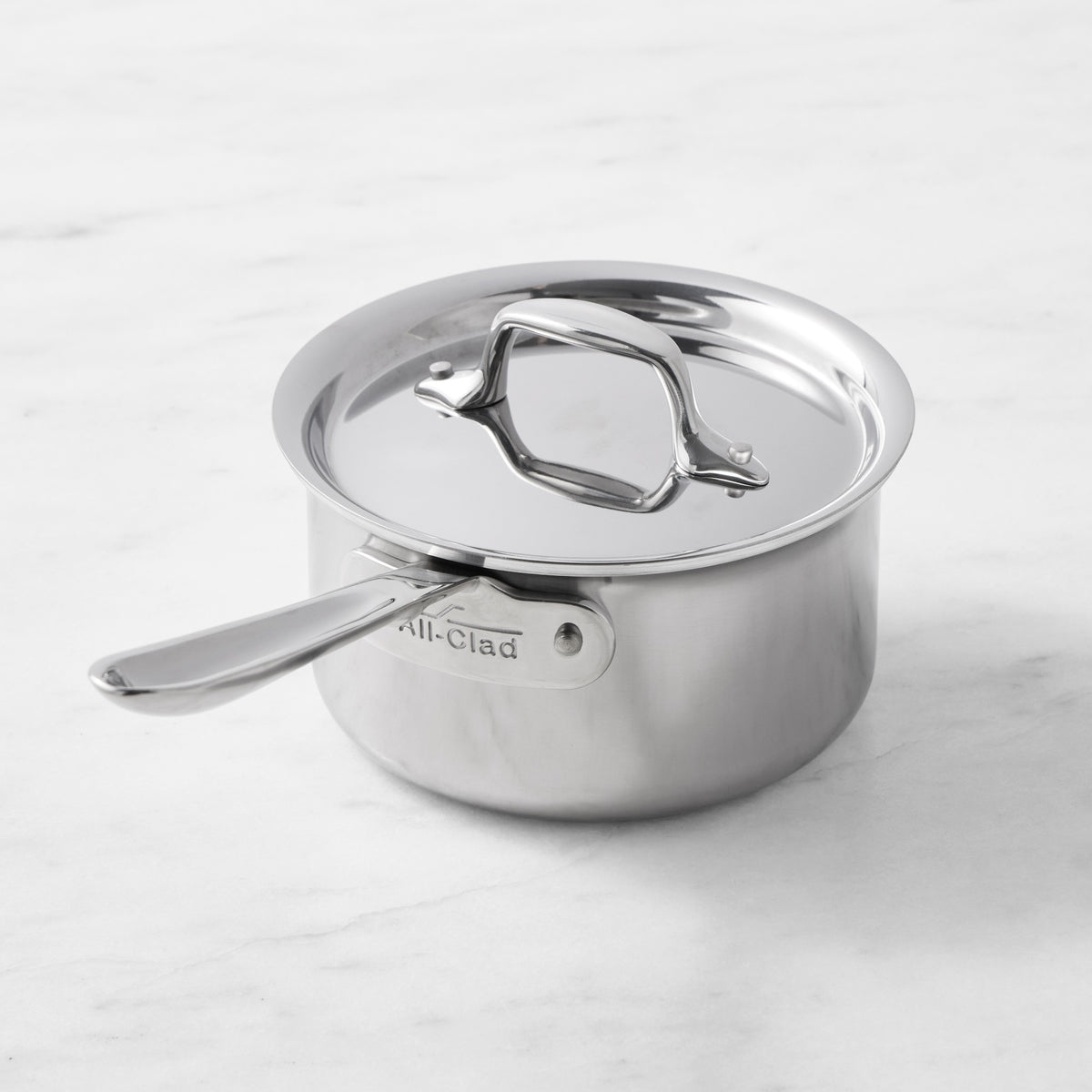 All-Clad D3 Tri-Ply Stainless-Steel Saucepan,1.5-Qt.,