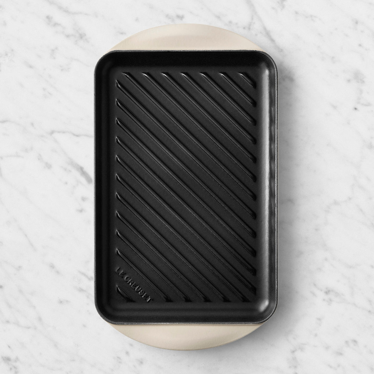 Le Creuset Enameled Cast Iron Skinny Grill,Brioche,