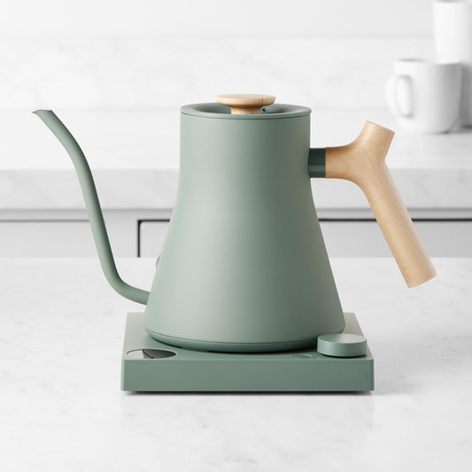 Fellow Stagg EKG Pro Electric Pour-Over Kettle,Smoke Green with Maple Handle,