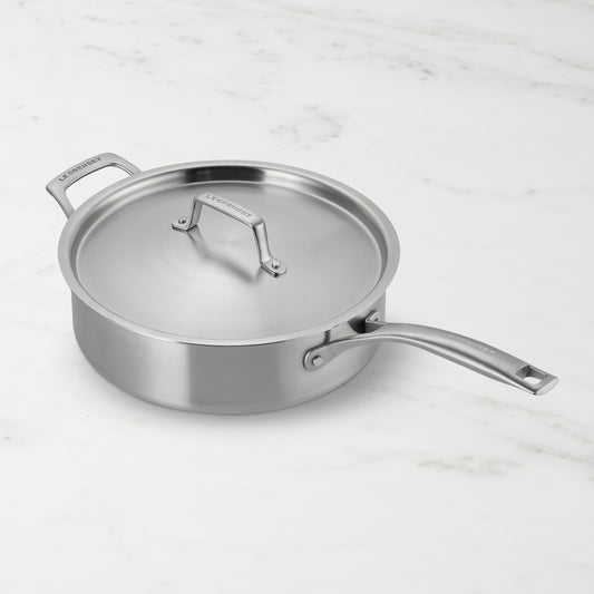 Le Creuset Essential Stainless-Steel Saute Pan, 4.5-Qt,,WSNOADS