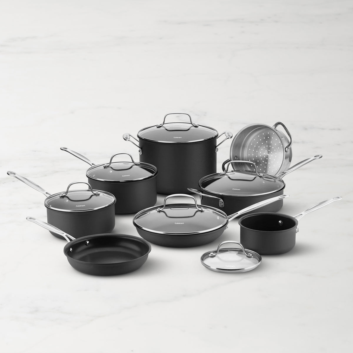 Cuisinart Chef's Classic Hard Anodized Nonstick 14-Piece Cookware Set,,