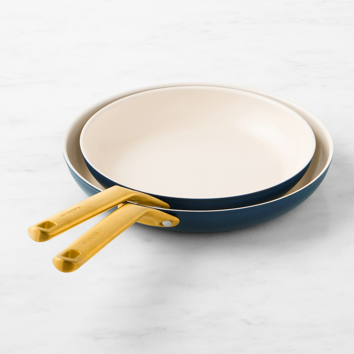 GreenPan Reserve Pro Ceramic Nonstick Fry Pan, Set of 2,Blue,