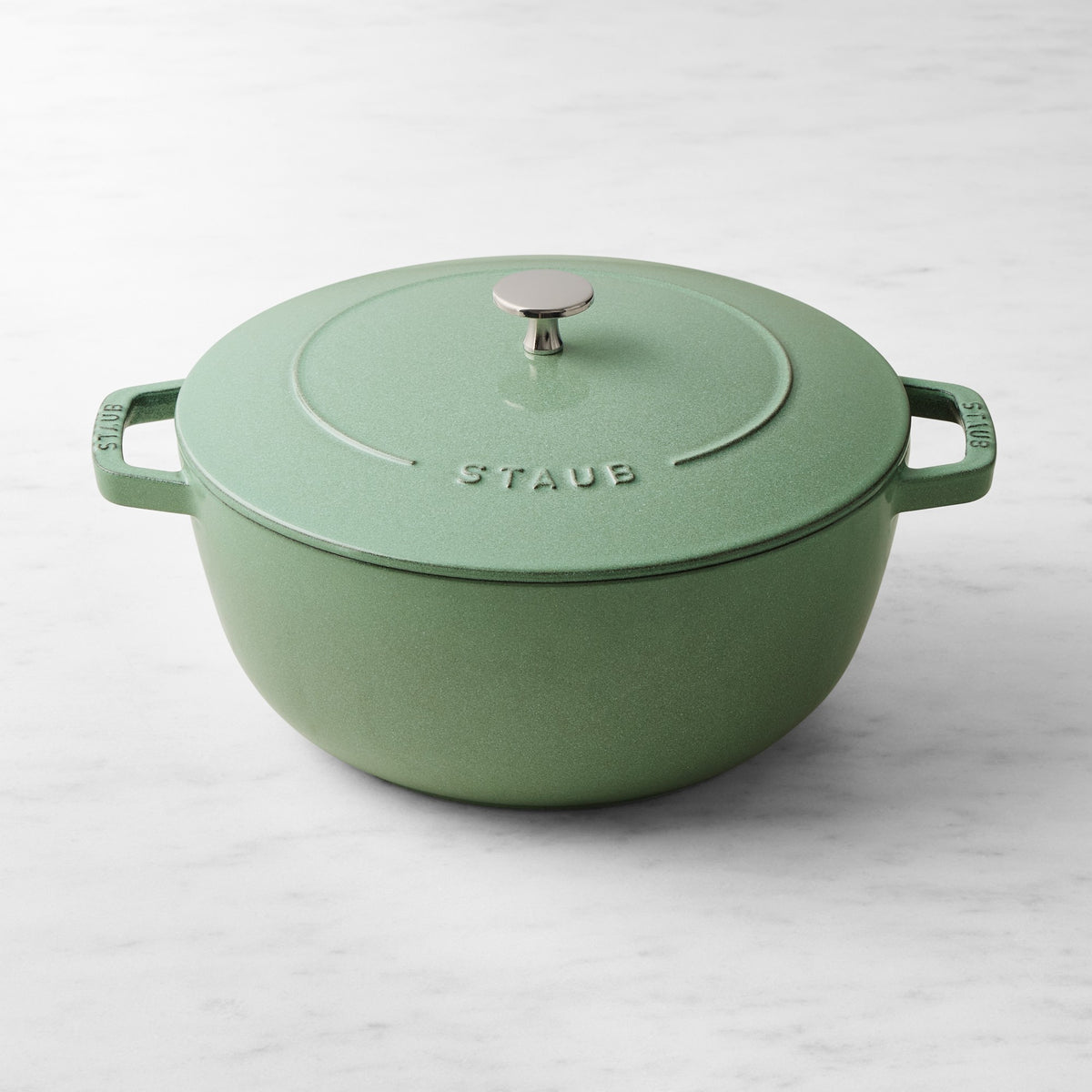 Staub Enameled Cast Iron Essential French Oven,Sage,