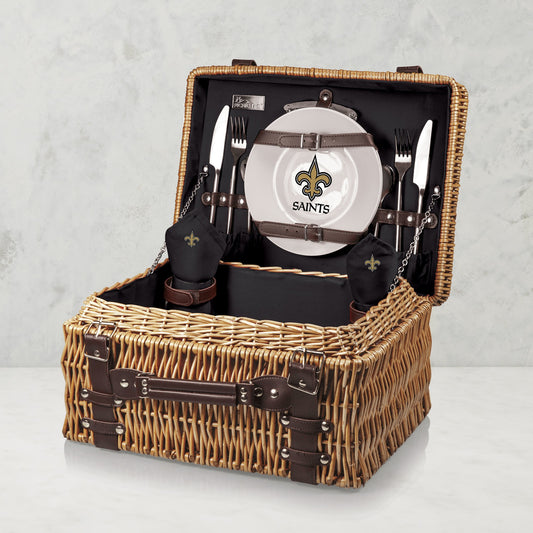 NFL Champion Picnic Basket,New Orleans Saints,New Orleans Saints