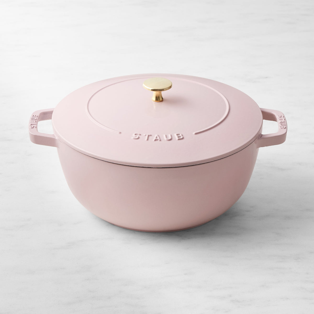 Staub Enameled Cast Iron Essential French Oven,Pink Peony,