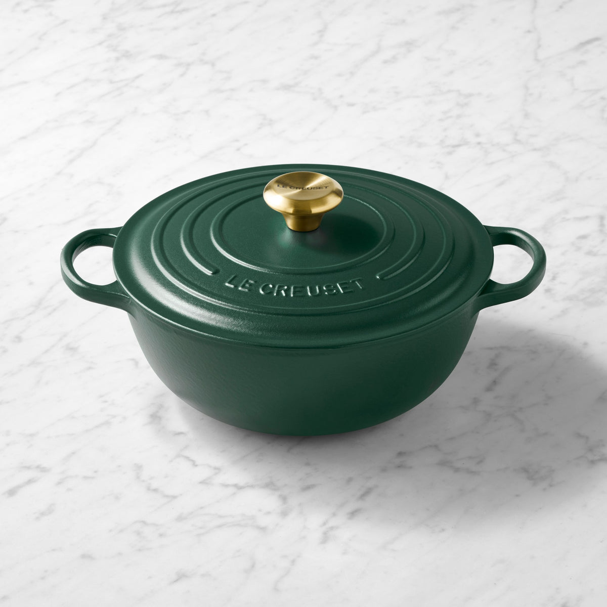 Le Creuset Signature Enameled Cast Iron Soup Pot, 4.5-Qt.,Foret,