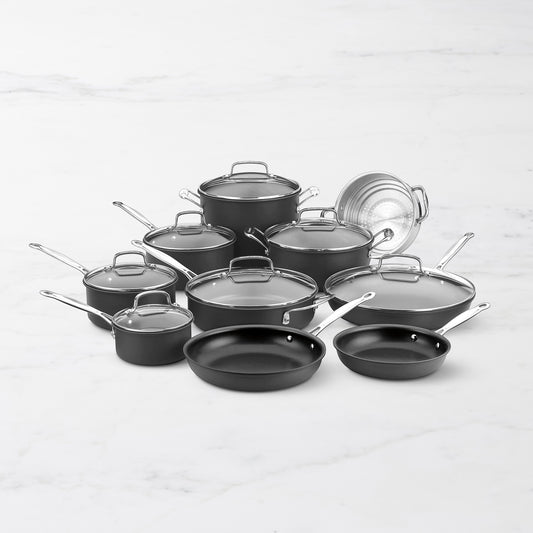 Cuisinart Chef's Classic Nonstick Hard Anodized 17-Piece Cookware Set,,
