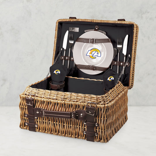 NFL Champion Picnic Basket,Los Angeles Rams,Los Angeles Rams in Black