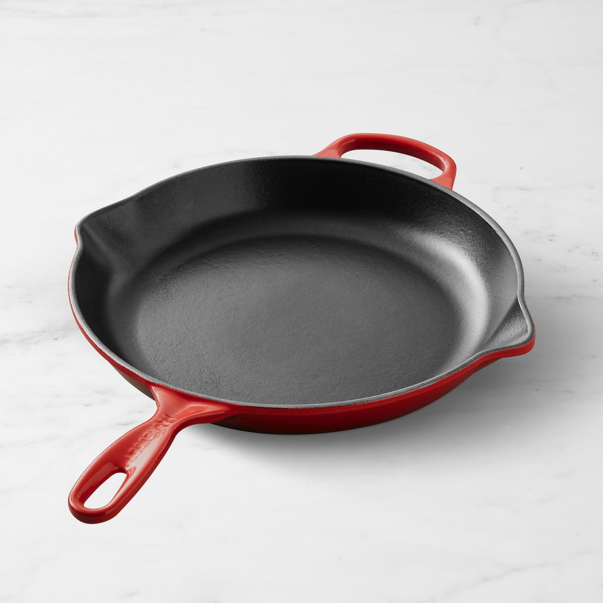 Le Creuset Signature Enameled Cast Iron Skillet Fry Pans,Red,Pan\, 12"