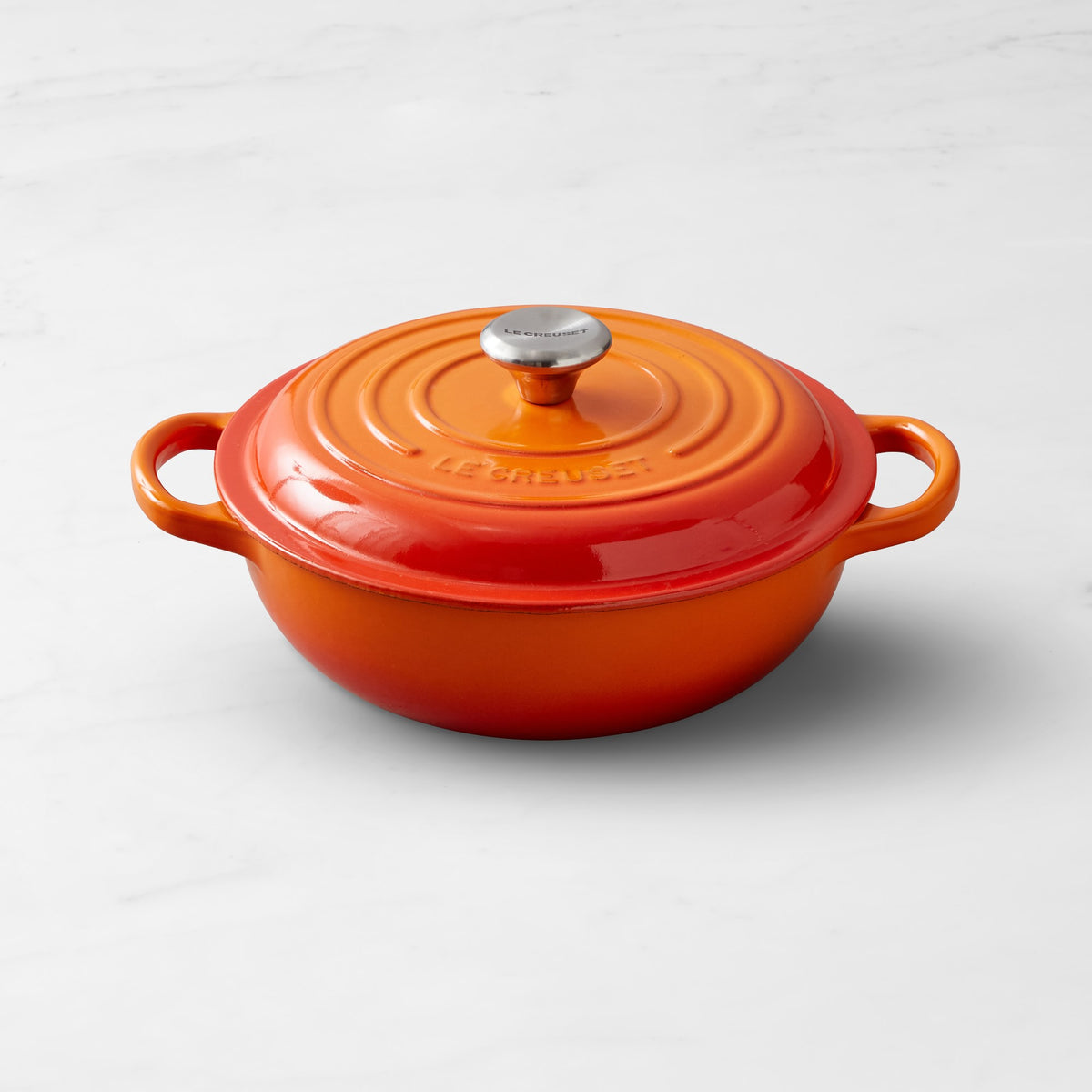 Le Creuset Signature Enameled Cast Iron French Oven, 2.5-Qt.,Flame,
