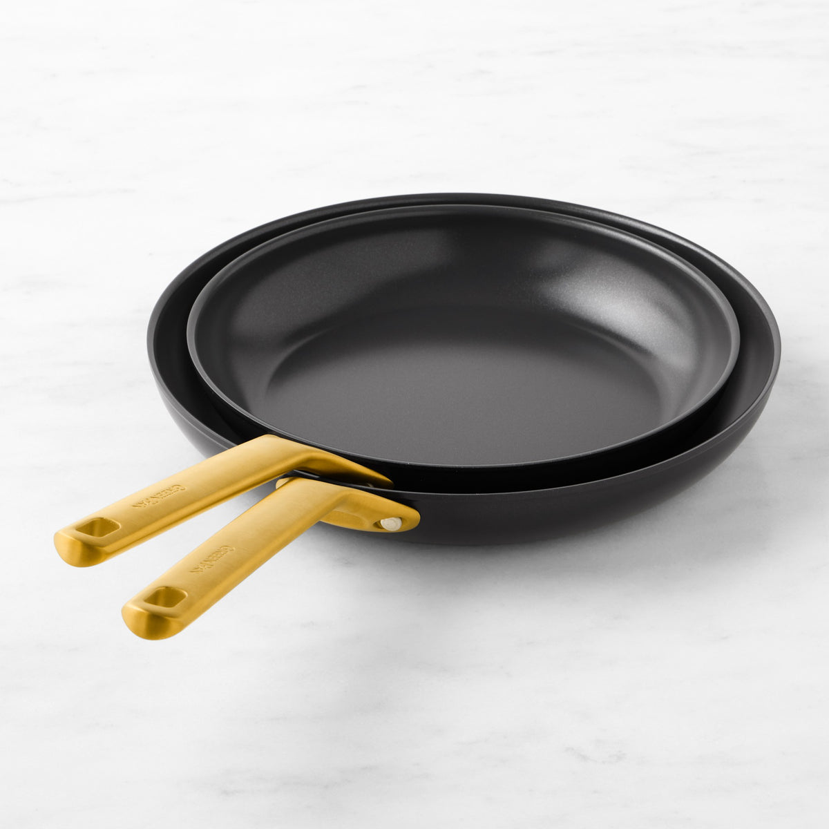 GreenPan Reserve Pro Ceramic Nonstick Fry Pan, Set of 2,Black,