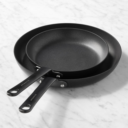 SCANPAN Black Edition Nonstick French Skillet, Set of 2,,WSNOADS