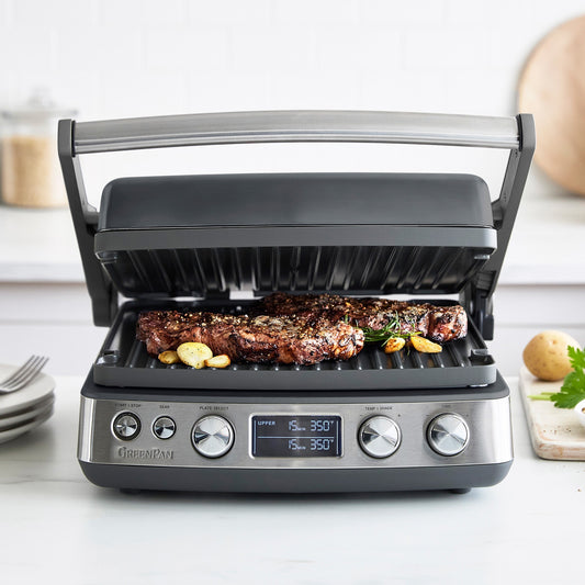GreenPan Elite Multi Grill & Griddle,Graphite,