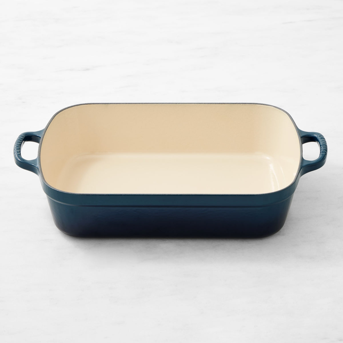 Le Creuset Signature Enameled Cast Iron Rectangular Roasting Pan, 5.25-Qt.,Agave,