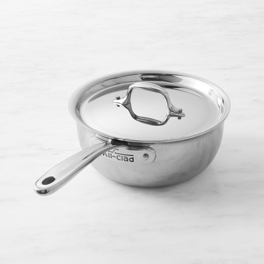 All-Clad G5 Graphite Core Stainless-Steel Saucier, 2.5-Qt.,,