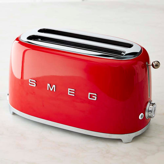 SMEG 4-Slice Toaster,Red,