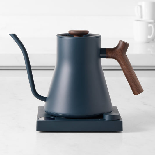 Fellow Stagg EKG Pro Electric Pour-Over Kettle,Stone Blue with Walnut Handle,