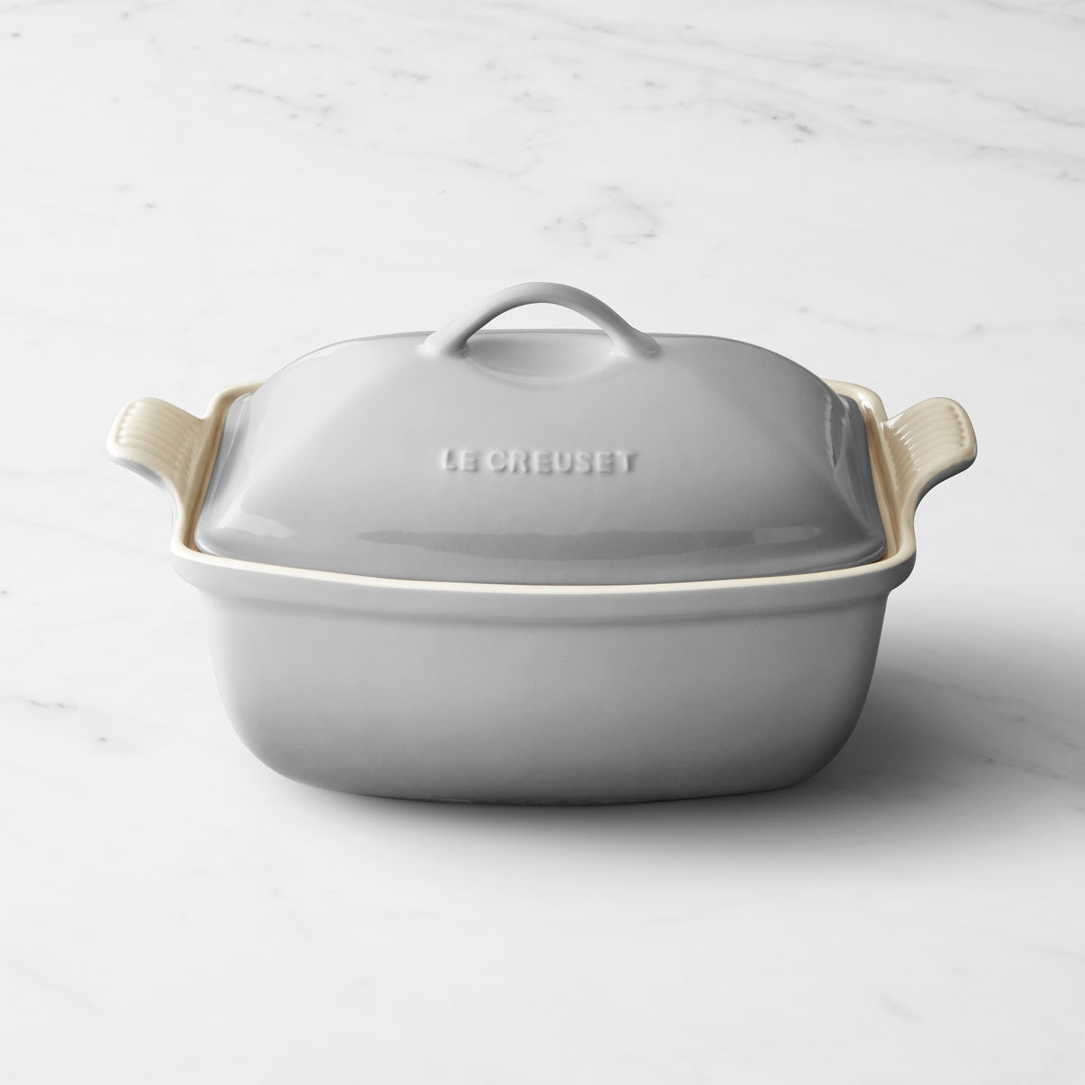 Le Creuset Heritage Stoneware Deep Covered Baker, 4 1/2-Qt.,French Grey,