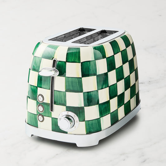 MacKenzie-Childs Emerald Check 2-Slice Toaster,,WSNOADS