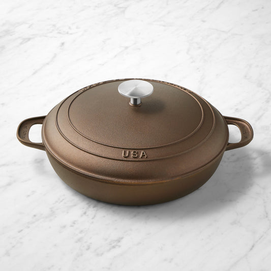 Made In Seasoned Cast Iron Braiser, 4-Qt.,,WSNOADS