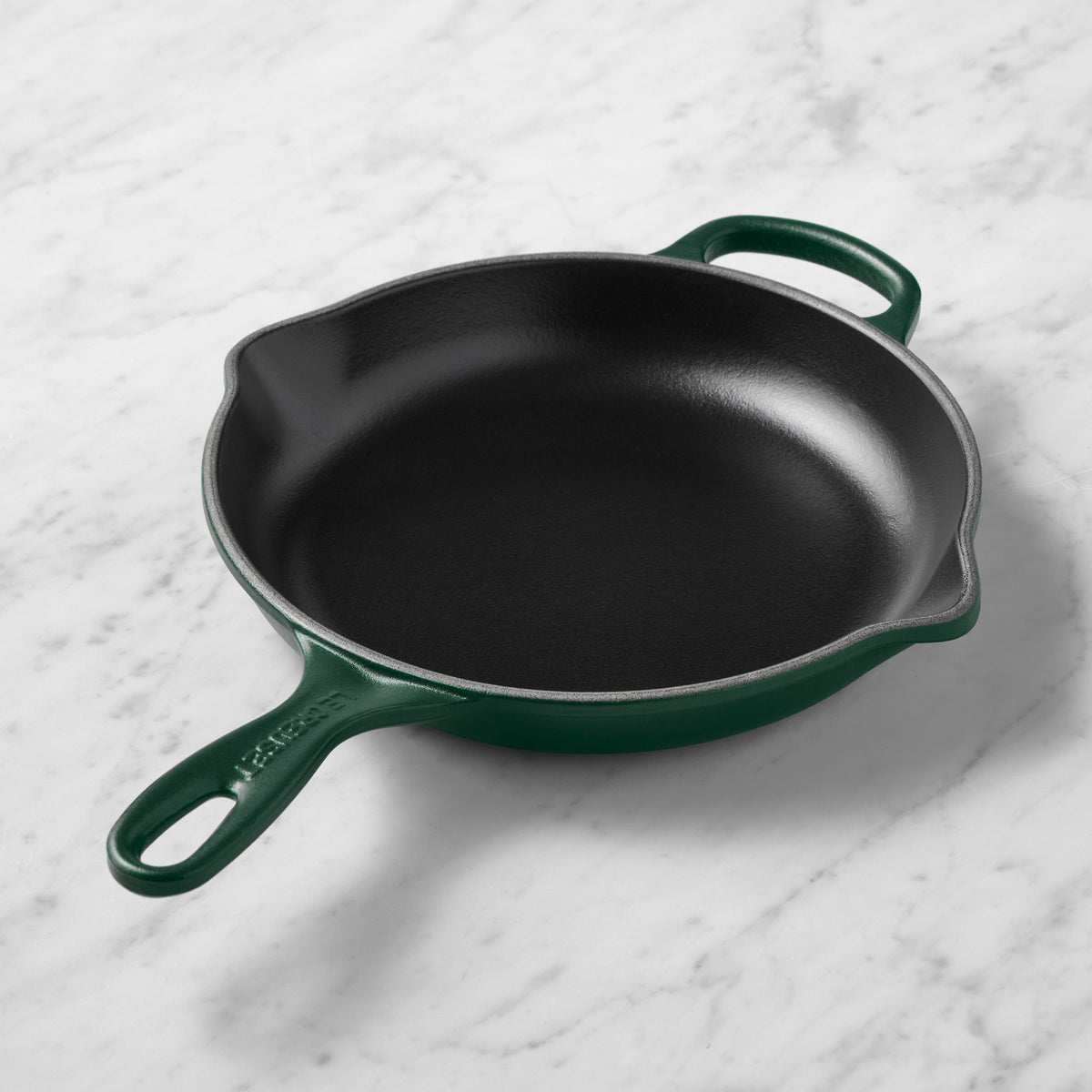 Le Creuset Signature Enameled Cast Iron Skillet Fry Pans,Foret,Pan\, 9.5"