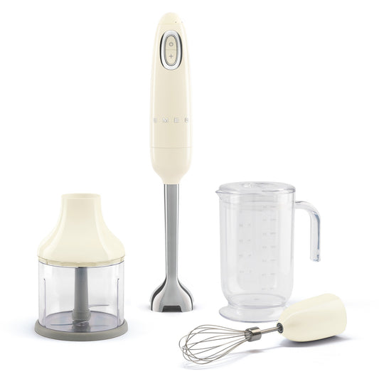SMEG Retro Hand Blender with Accessories,Cream,