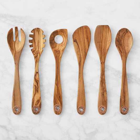 Ruffoni Olivewood Utensils, Set of 6,,WSNOADS