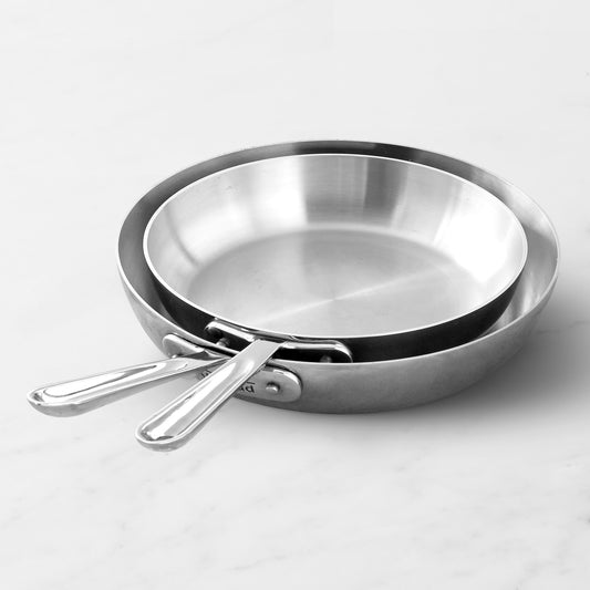 All-Clad D5 Stainless-Steel French Skillet, Set of 2,,