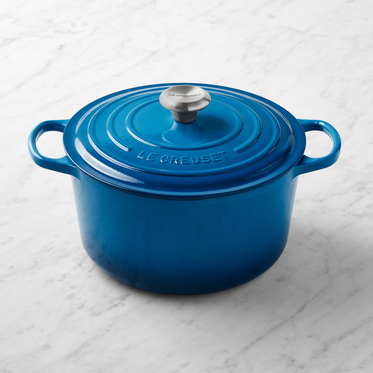Le Creuset Signature Enameled Cast Iron Deep Round Oven, 6.5-Qt.,Marseille,