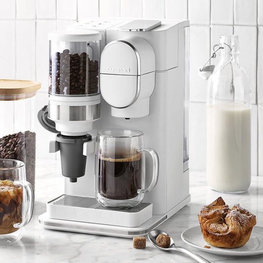 Cuisinart Grind-N-Brew Single Serve System,White,