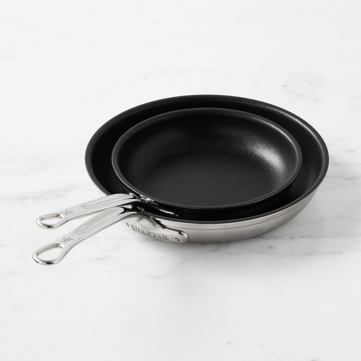 Hestan ProBond Forged Professional Clad TITUM Nonstick Fry Pan, Set of 2,,