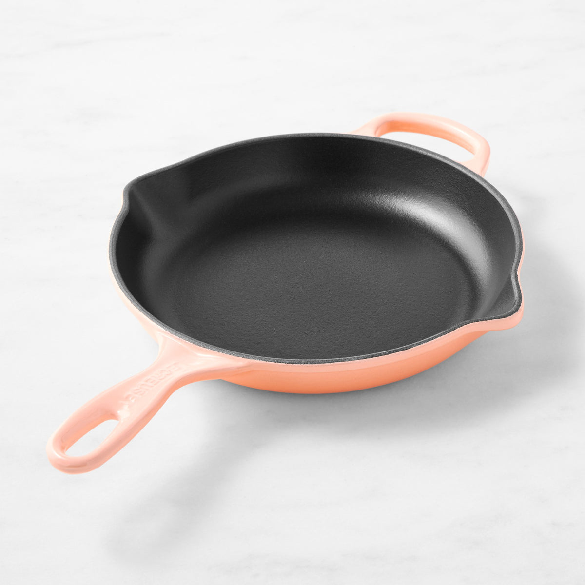 Le Creuset Signature Enameled Cast Iron Skillet Fry Pans,Peche,Pan\, 9"