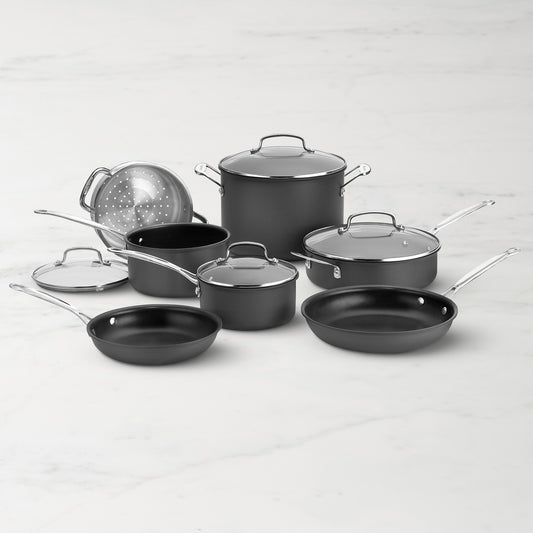 Cuisinart Chef's Classic Nonstick Hard Anodized 11-Piece Cookware Set,,