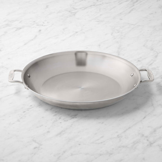 All-Clad  D3 Tri-Ply Stainless-Steel Paella Pan, 14",,