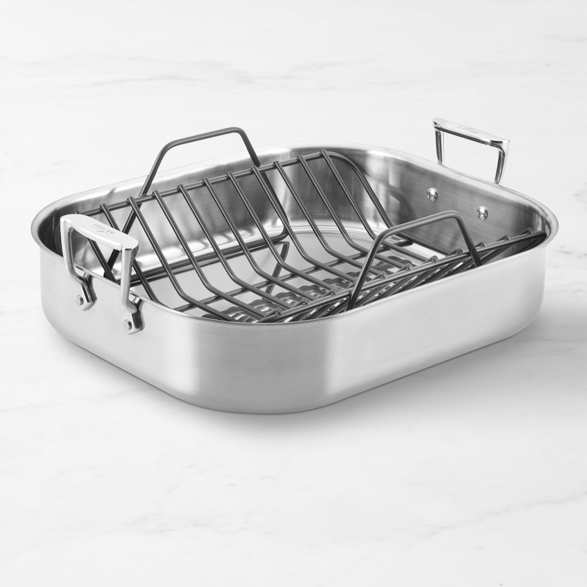 All-Clad Stainless-Steel Roasting Pan with Rack,Traditional Roasting Pan with Rack\, Large,