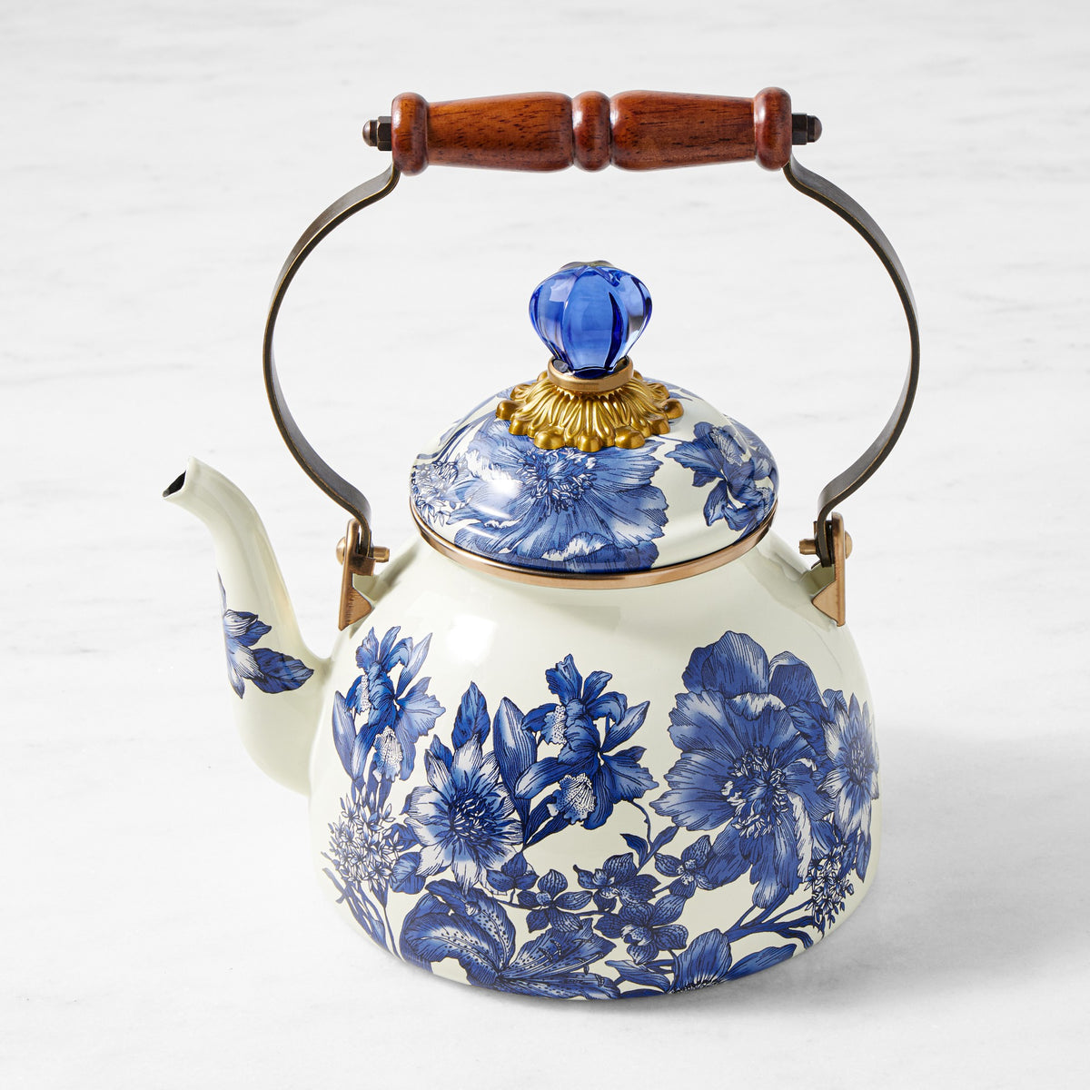 MacKenzie-Childs Royal English Garden Tea Kettle, 2-Qt.,,