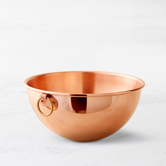 Mauviel Copper Beating Bowl with Loop Handle,,WSNOADS