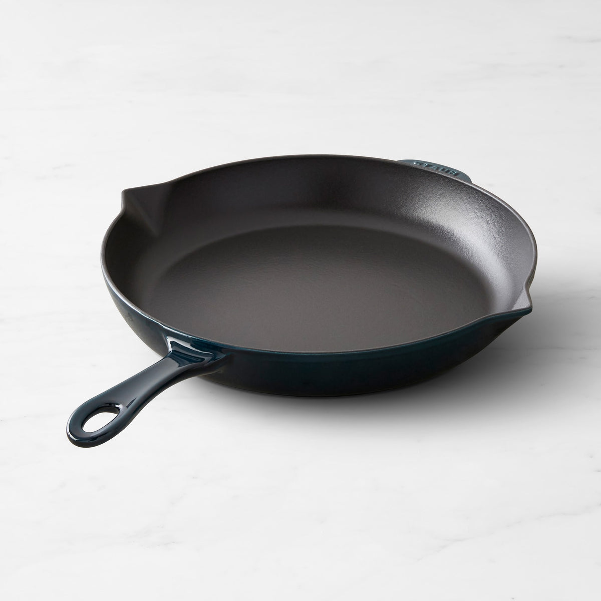 Staub Enameled Cast Iron Fry Pans,La Mer,Pan\, 12"