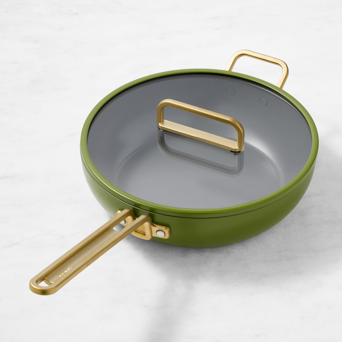 GreenPan Stanley Tucci Ceramic Nonstick Essential Stanley Pan,Tuscan Olive,GreenPan Stanley Tucci Ceramic Nonstick Stanley Pan\, 4.5-Qt.