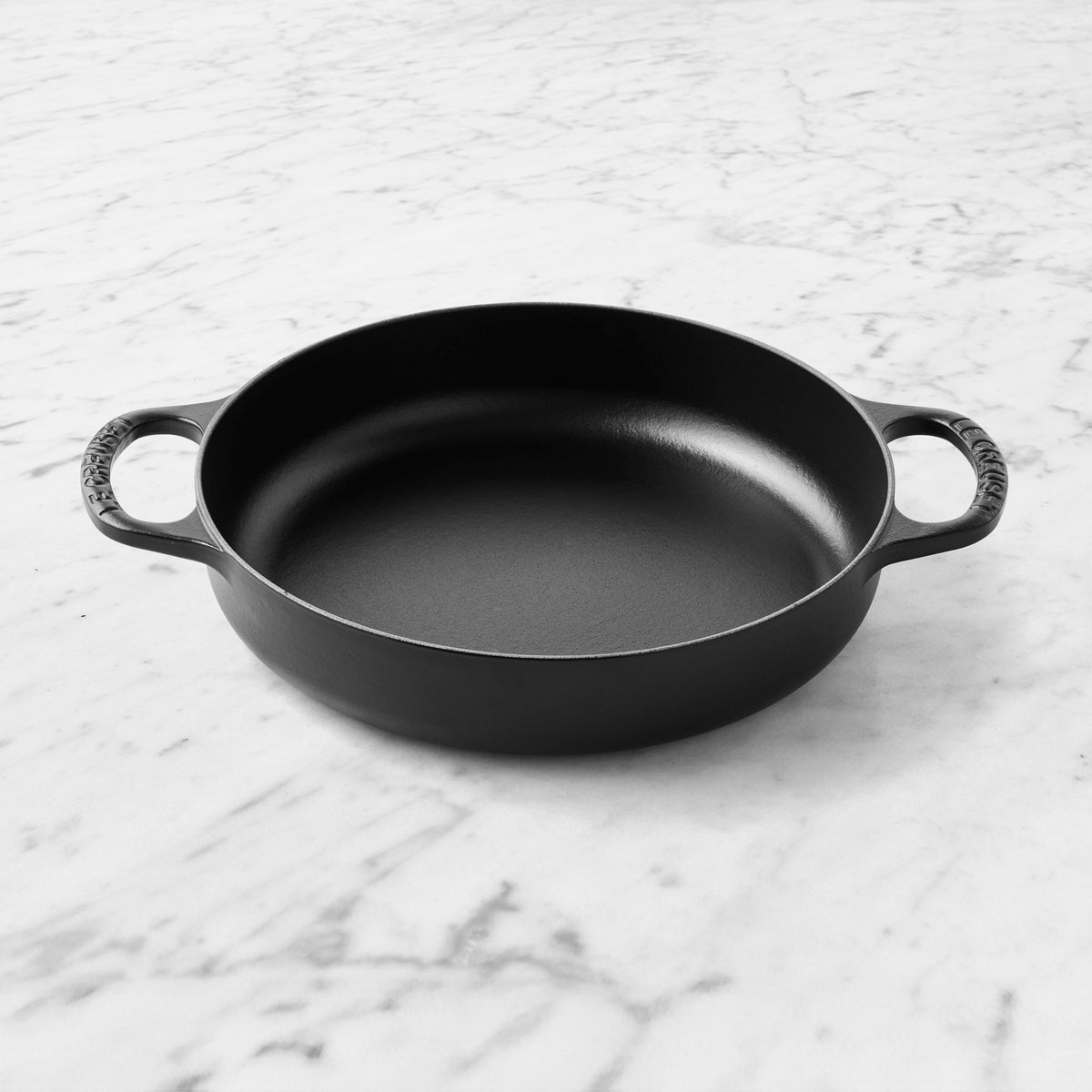Le Creuset Enameled Cast Iron Everyday Braiser Pan, 3-Qt.,Matte Black,