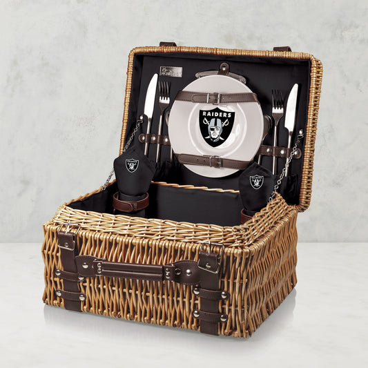 NFL Champion Picnic Basket,Las Vegas Raiders,Las Vegas Raiders