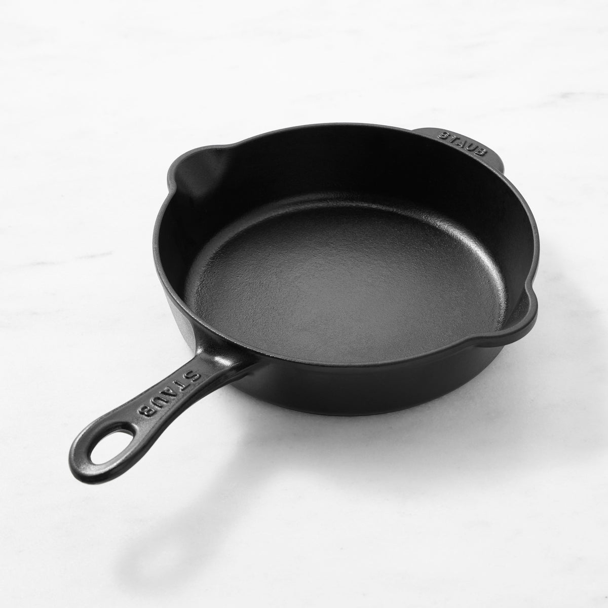 Staub Enameled Cast Iron Traditional Deep Skillet,Matte Black,8.5"